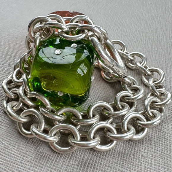 Tiffany & Co. Sterling Heart Clasp Necklace - Picture 6 of 7